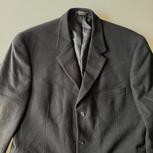 Gianfranco Ruffini Cashmere Blend Italy Suit Jacket Blazer Men's 44 Black 2/$50 - Picture 5 of 15